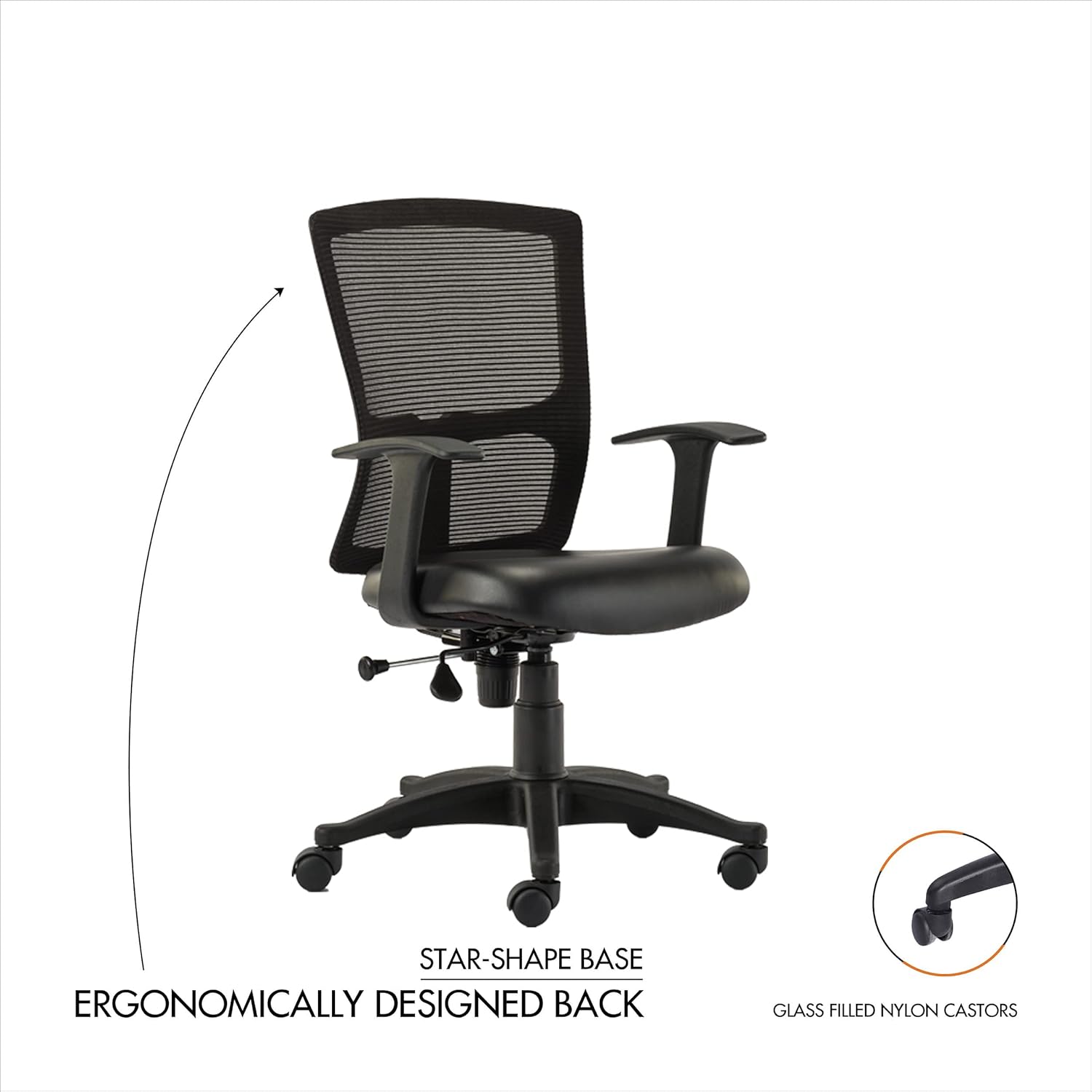F506 Chair With Ergonomic Design Back - HOF