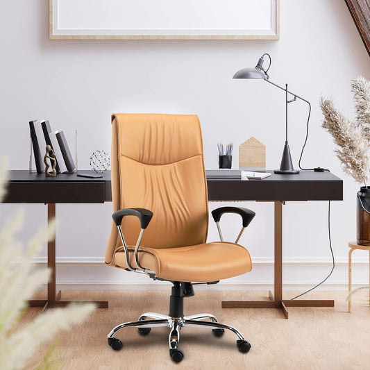 HOFZ401 Ergonomic Leatherette High Back Revolving Home and Office Desk Chair