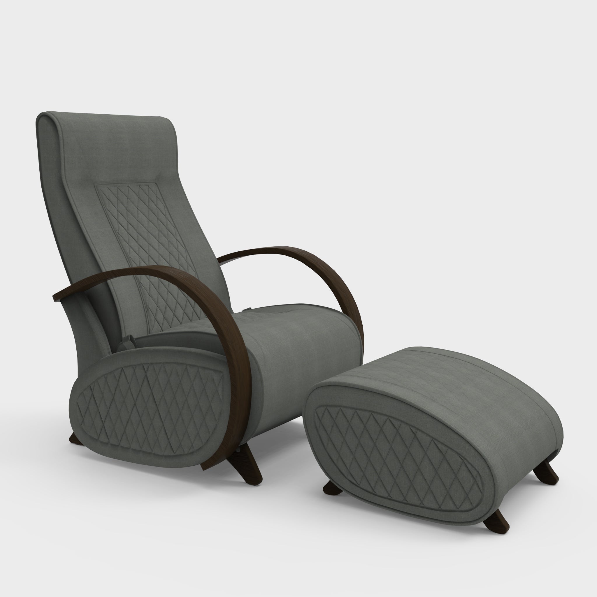 Glider G3+P3 Rocking Chair for Living Room | Rocking Chair with Ottoman