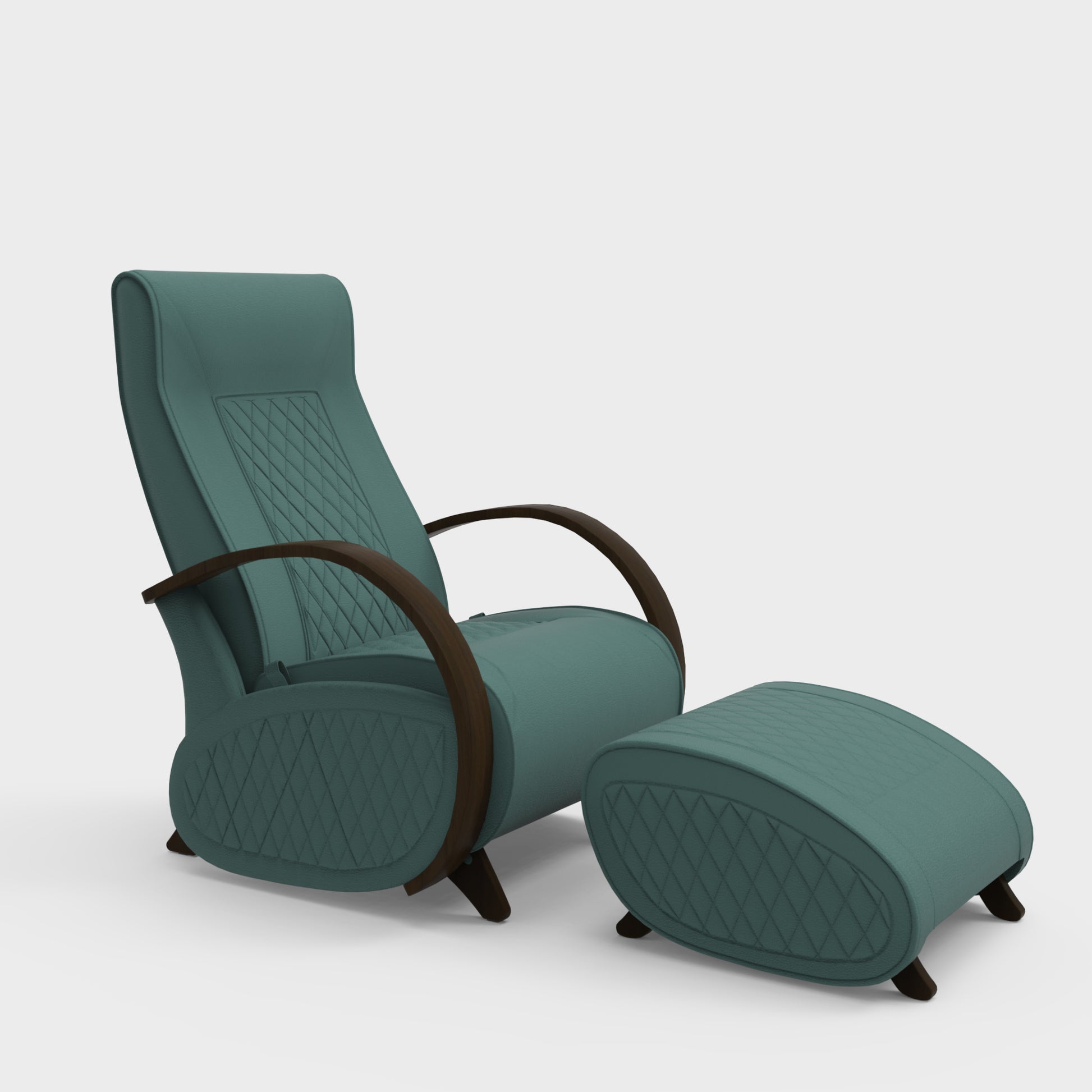 Glider G3+P3 Rocking Chair for Living Room | Rocking Chair with Ottoman