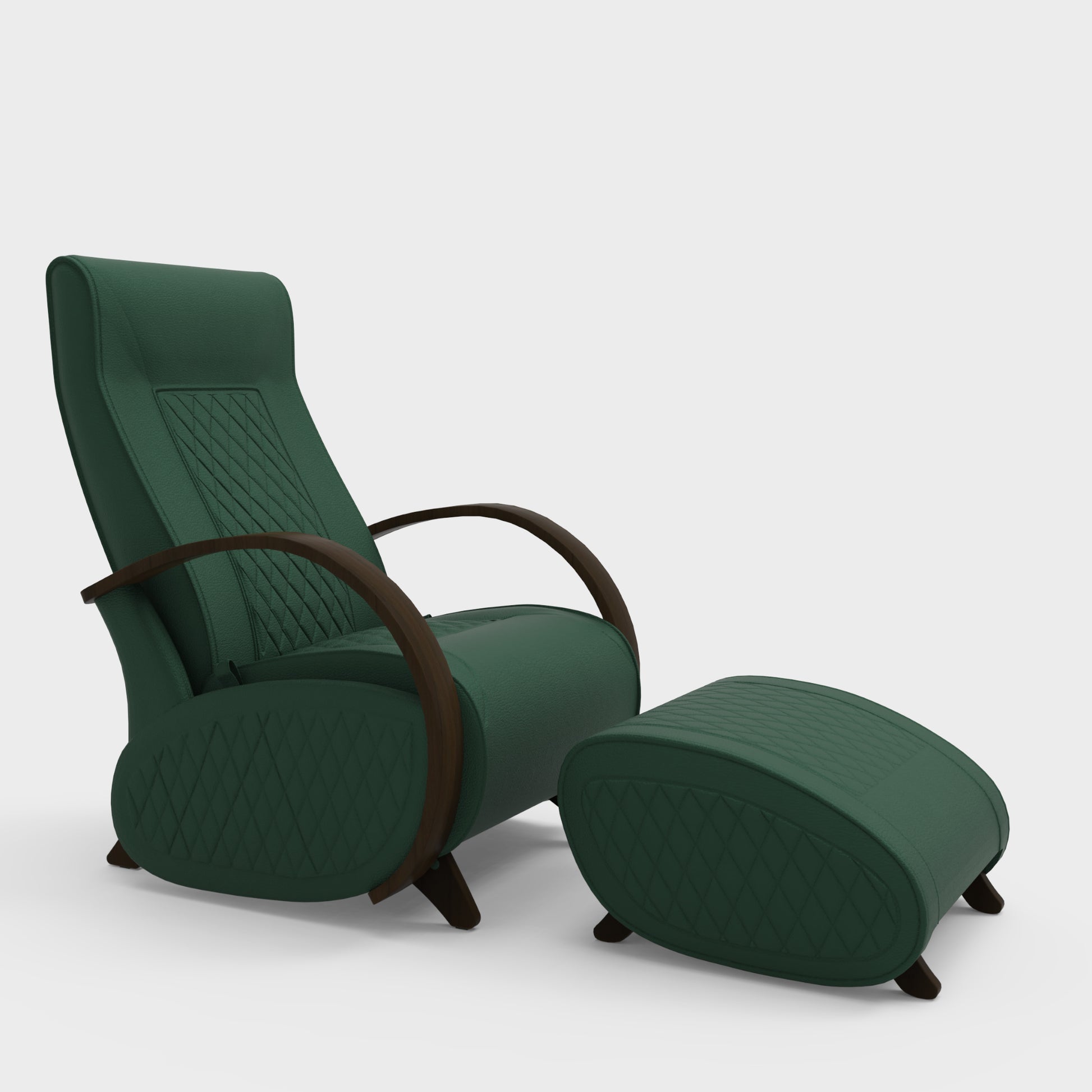 Glider G3+P3 Rocking Chair for Living Room | Rocking Chair with Ottoman
