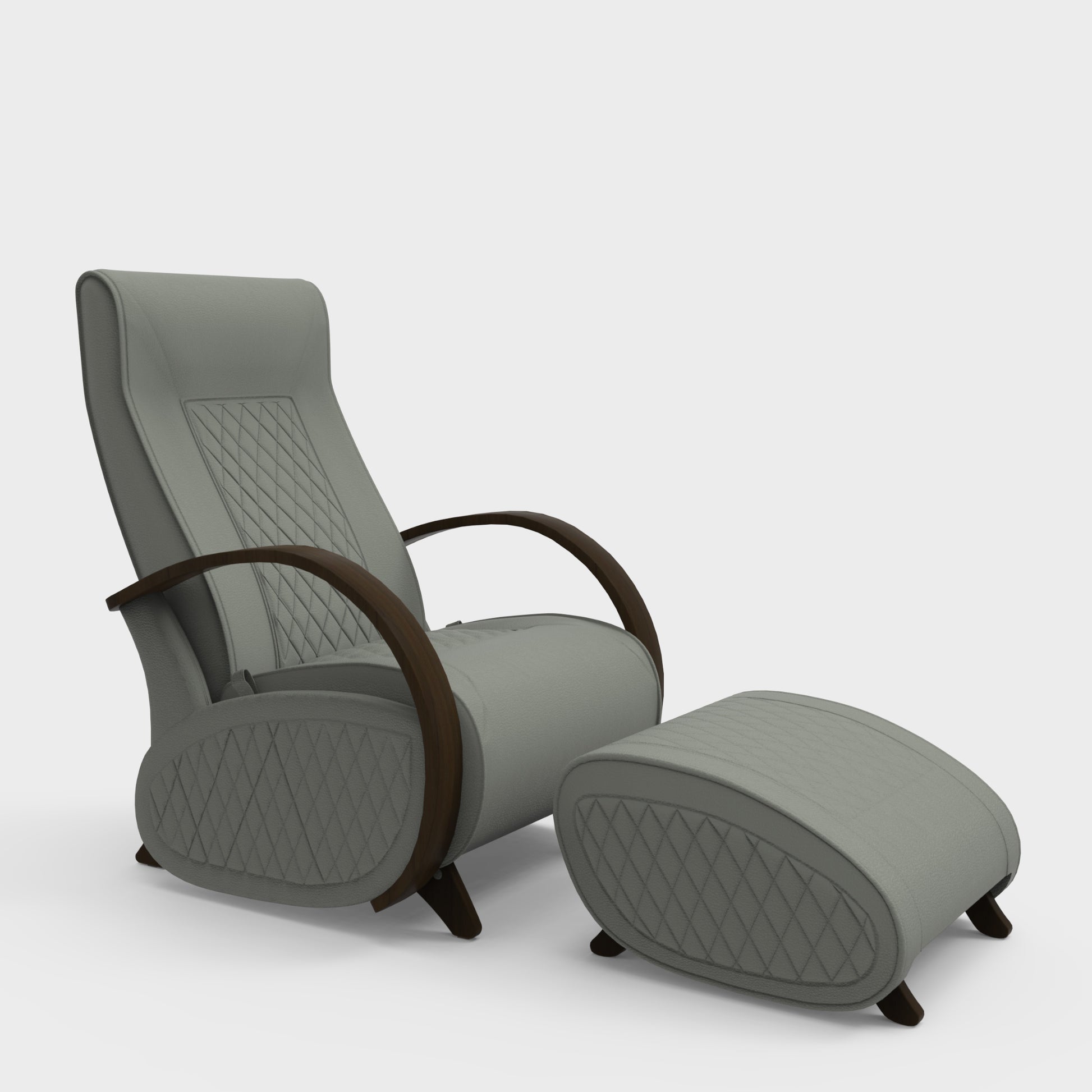 Glider G3+P3 Rocking Chair for Living Room | Rocking Chair with Ottoman
