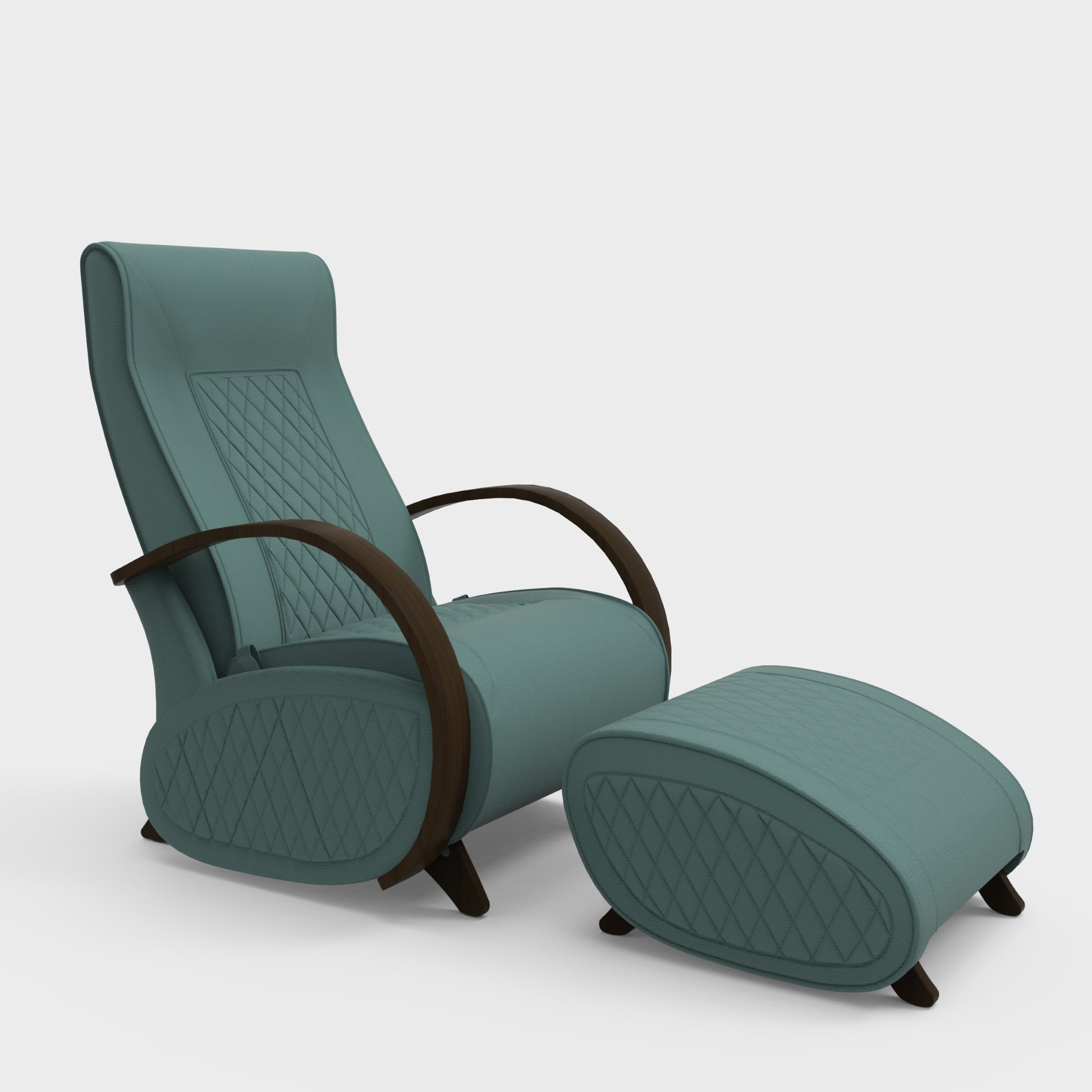 Glider G3+P3 Rocking Chair for Living Room | Rocking Chair with Ottoman