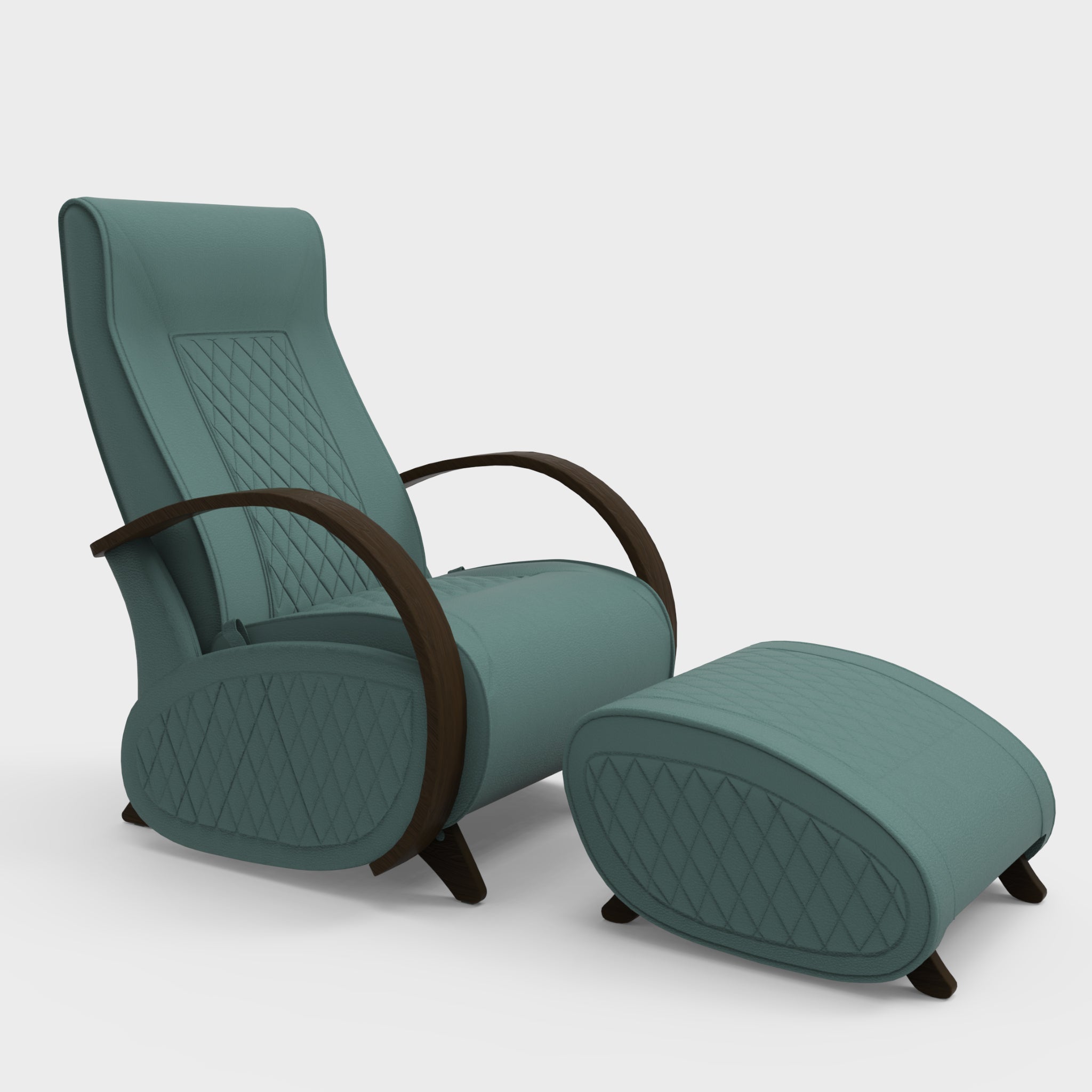 Glider G3+P3 Rocking Chair for Living Room | Rocking Chair with Ottoman