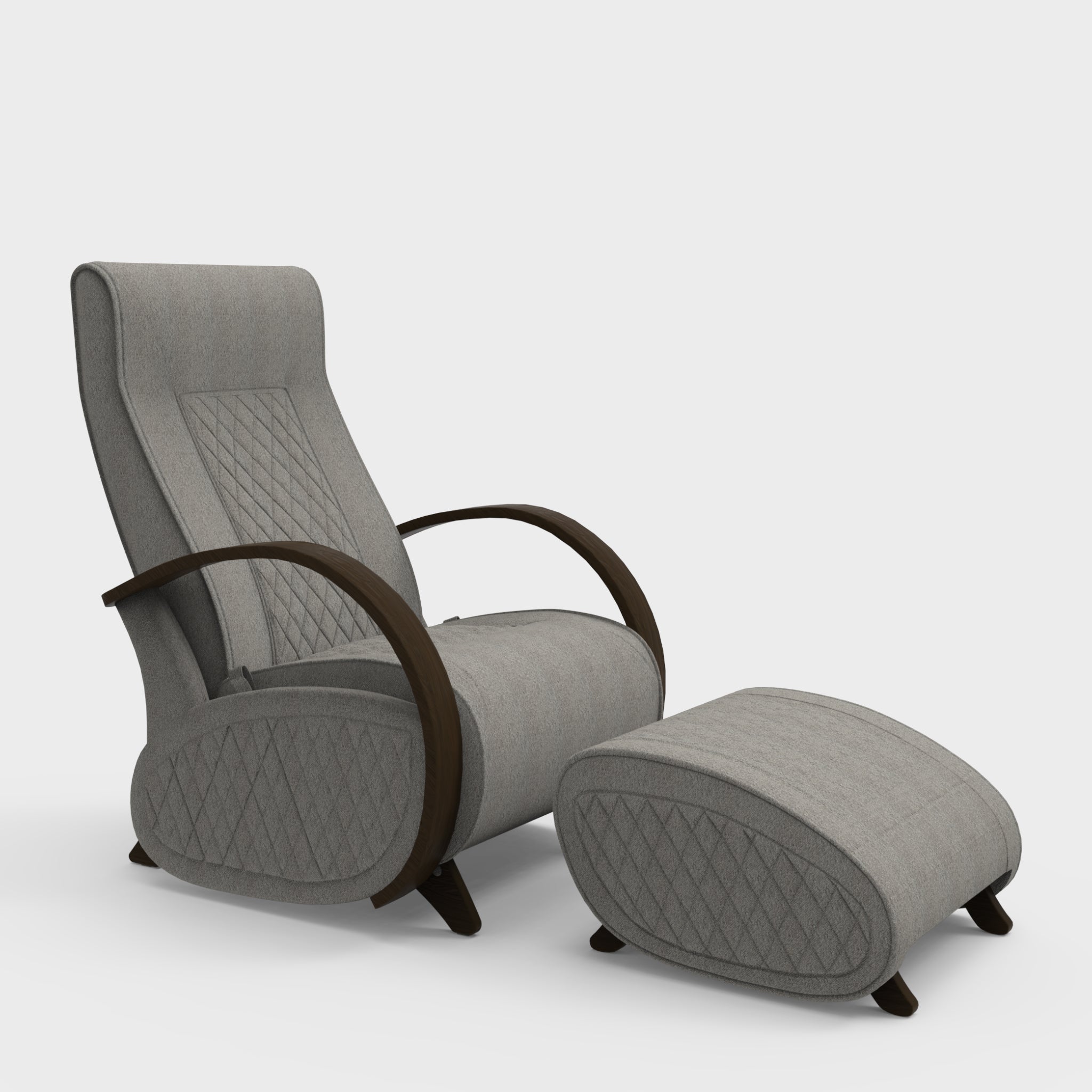 Glider G3+P3 Rocking Chair for Living Room | Rocking Chair with Ottoman