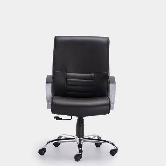 HOF Zeba Elite Medium-Back Executive Chair featuring built in Lumbar Support and Leatherette Upholstery