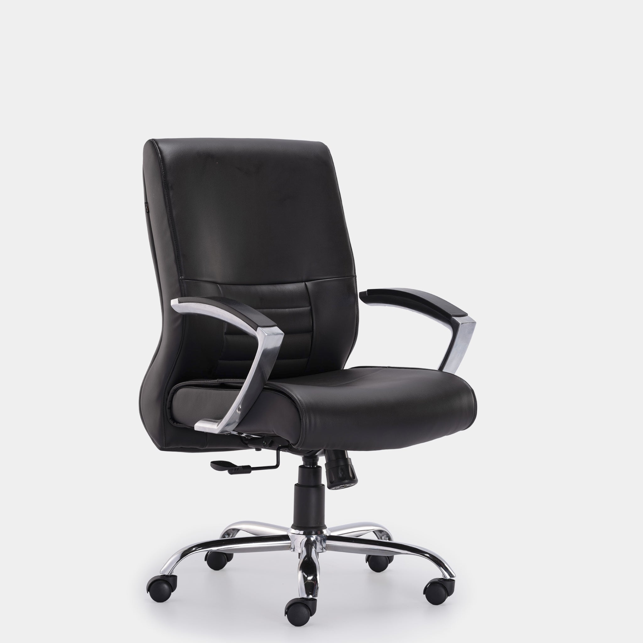 HOF Zeba Elite Medium-Back Executive Chair featuring built in Lumbar Support and Leatherette Upholstery