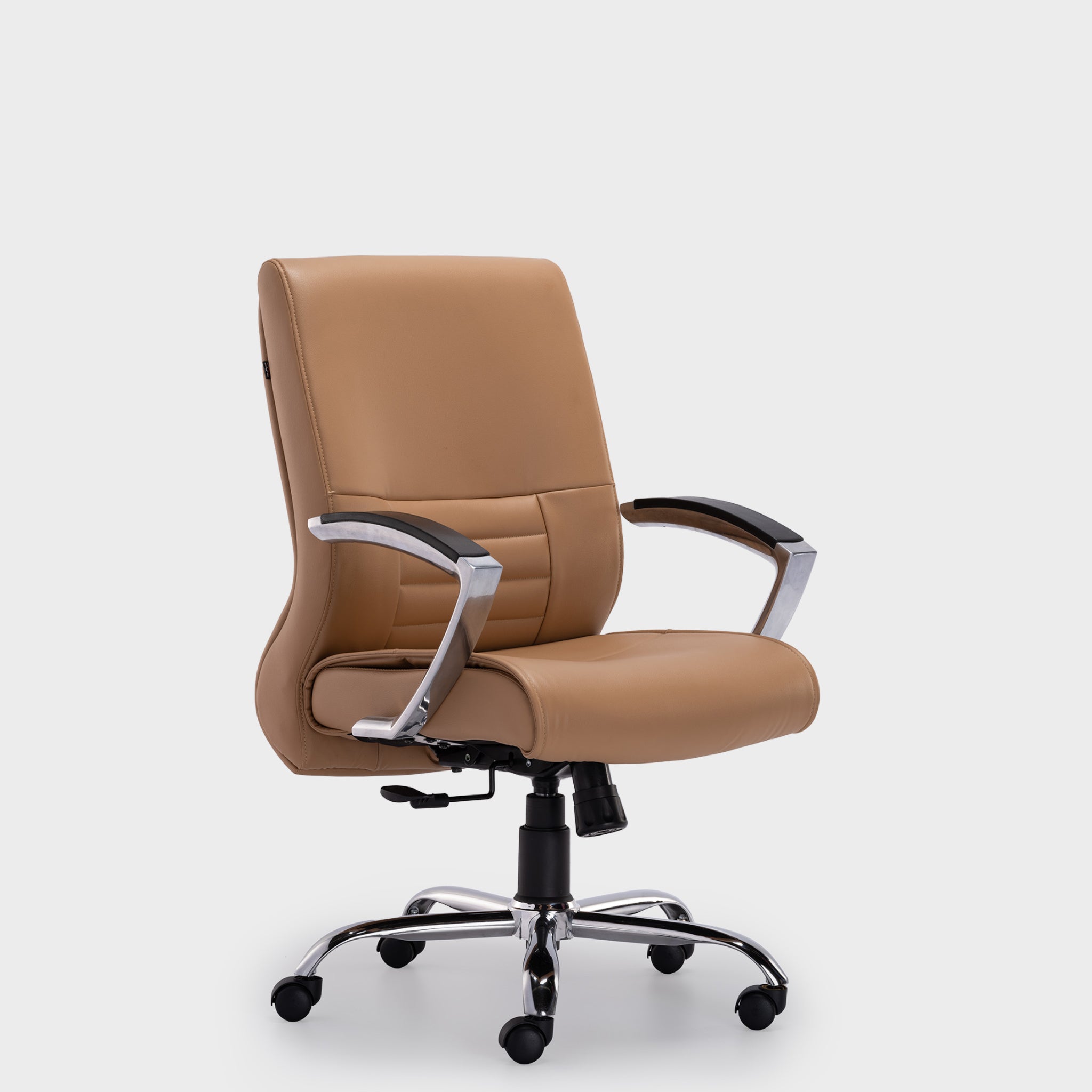 HOF Zeba Elite Medium-Back Executive Chair featuring built in Lumbar Support and Leatherette Upholstery