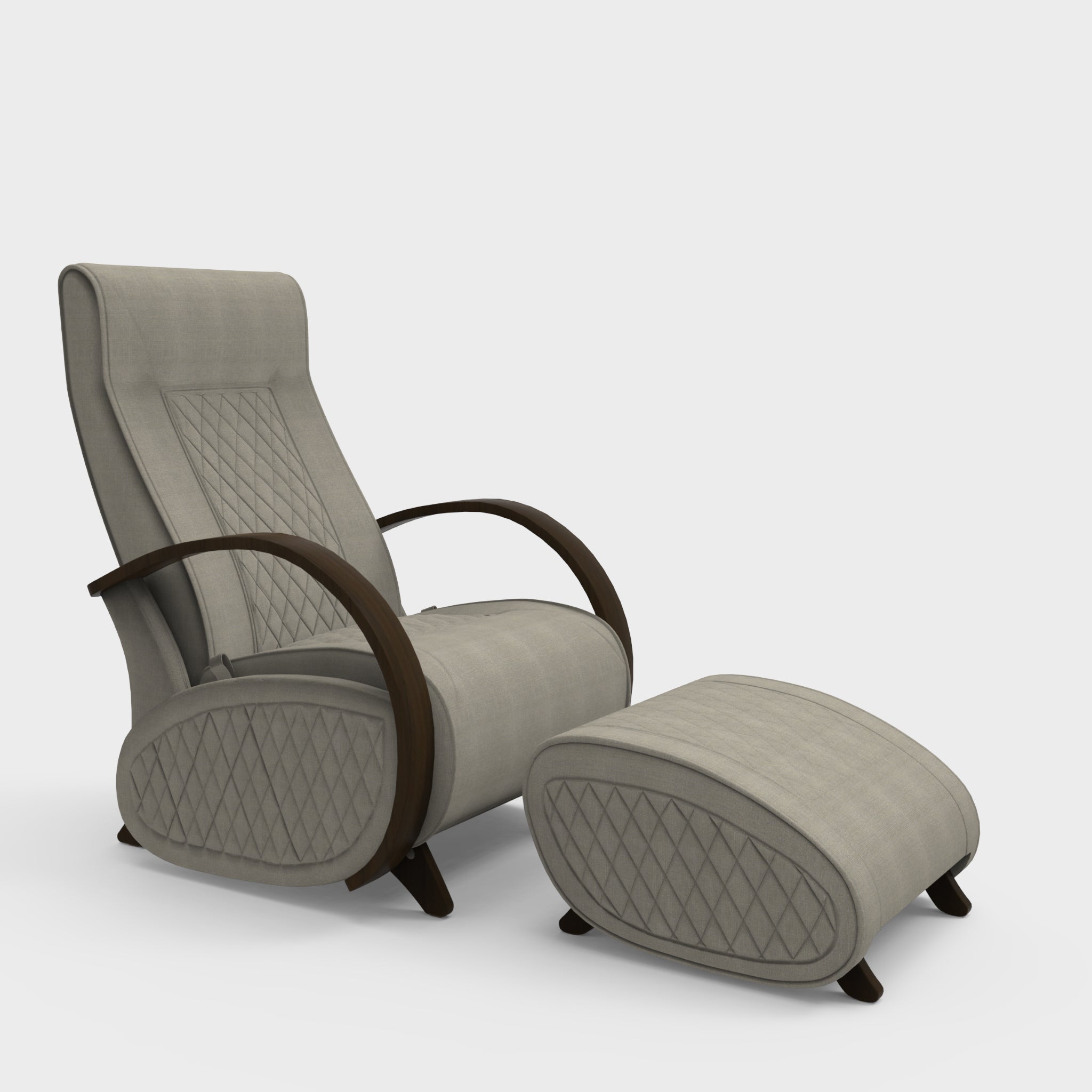 Glider G3+P3 Rocking Chair for Living Room | Rocking Chair with Ottoman