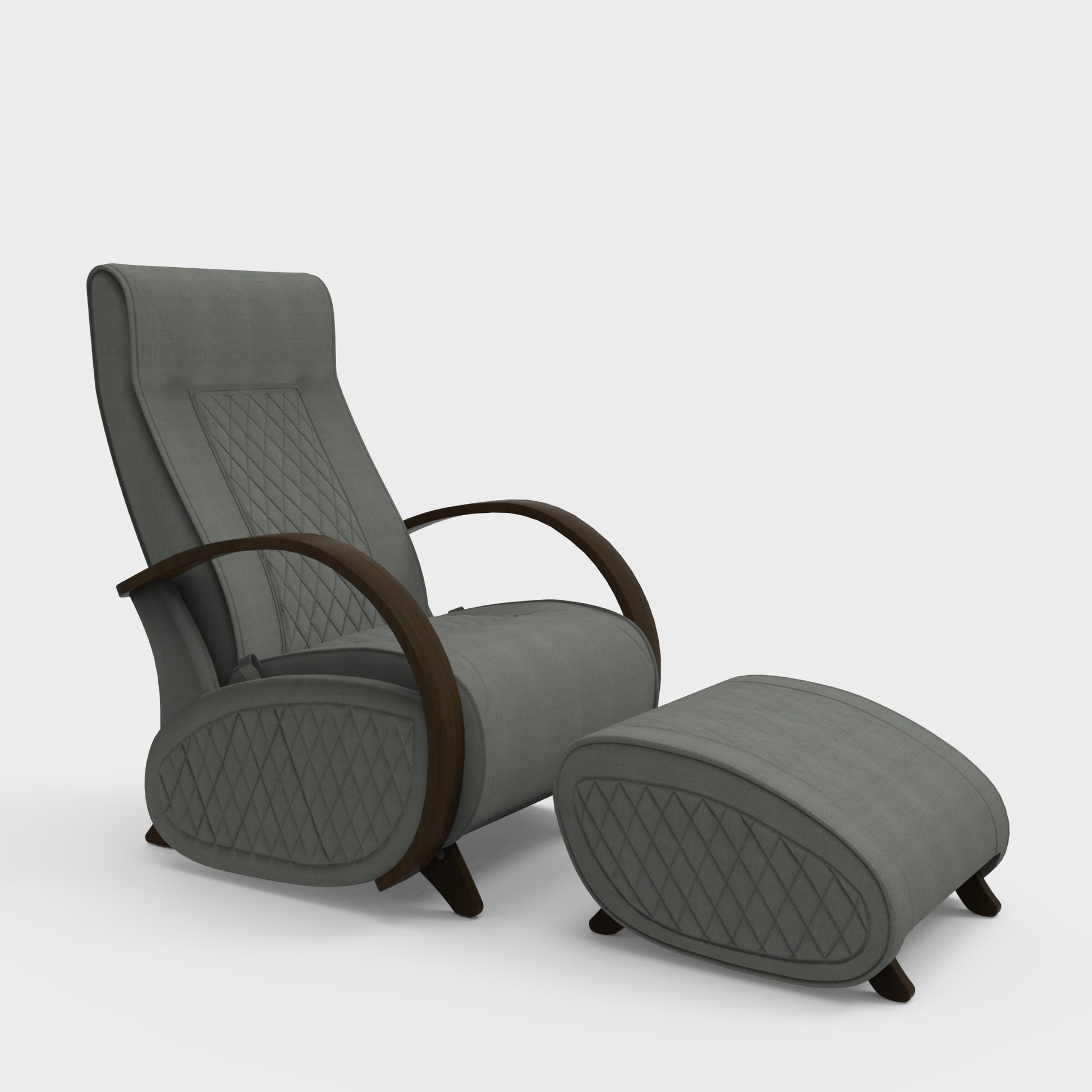 Glider G3+P3 Rocking Chair for Living Room | Rocking Chair with Ottoman