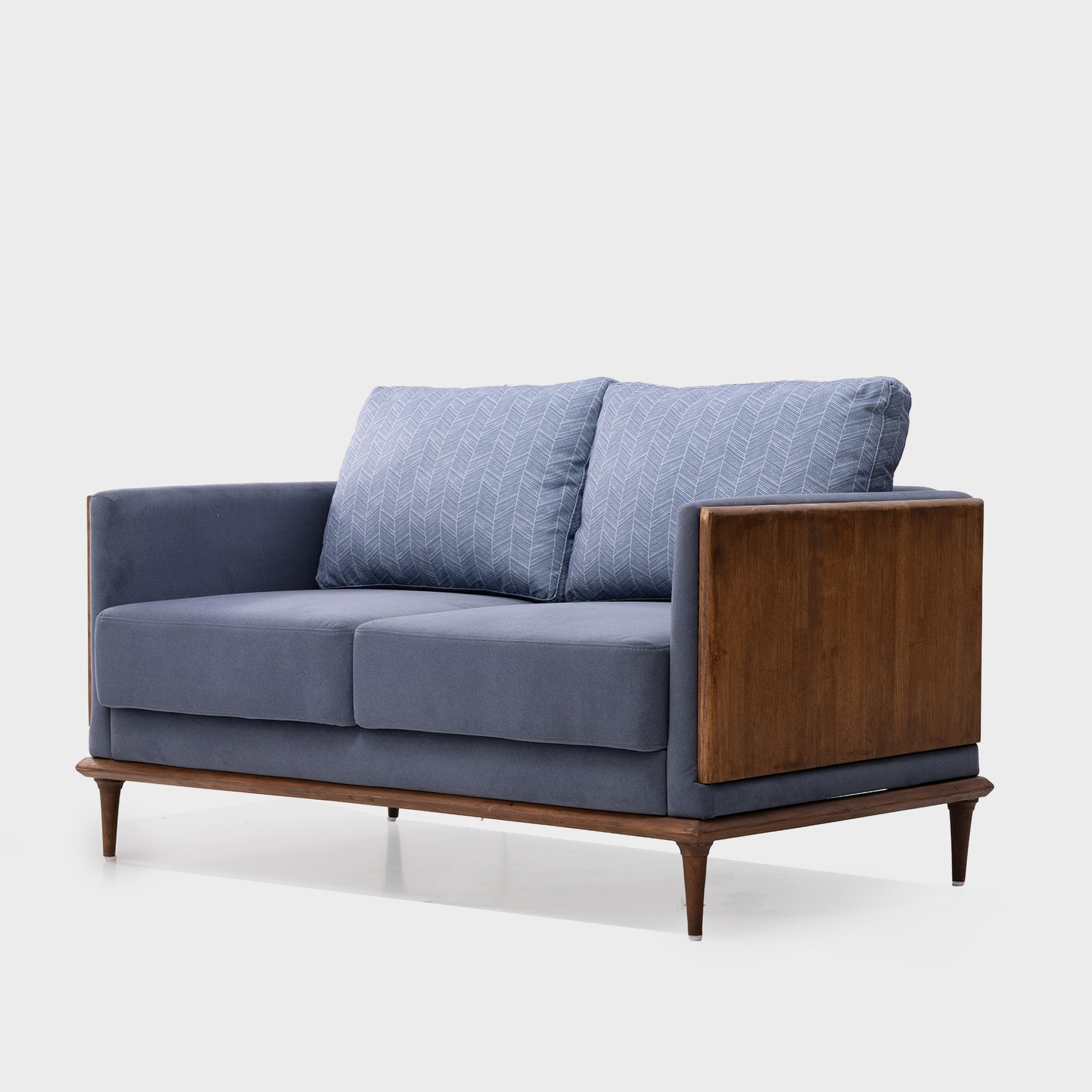 HOF PSM 100 Sofa – Classic Wooden Accents Meet Plush Comfort