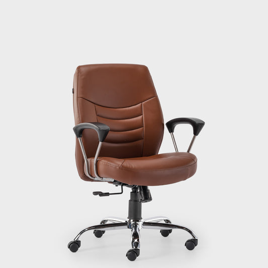 HOF Z404 Ergonomic Leatherette Medium Back Revolving Home and Office Desk Chair