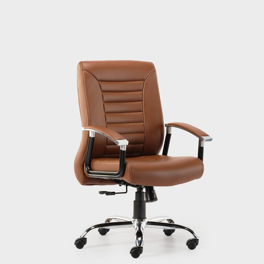 HOF Z406 Ergonomic Professional Leatherette Medium Back Revolving Home and Office Desk Chair