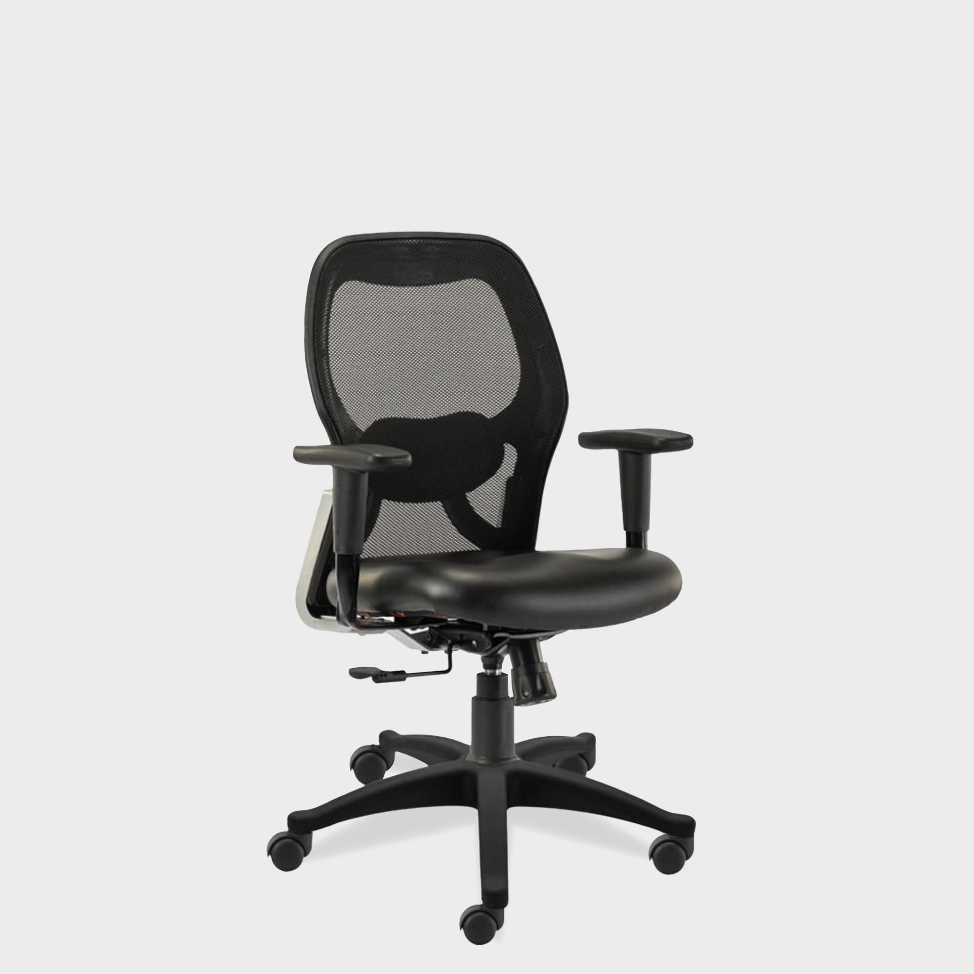 HOFF508 Ergonomic Executive Mid Back Revolving Desk Chair Black Medium Back