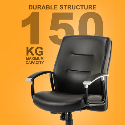 HOF® Z408 Ergonomic Professional Leatherette Mid Back Revolving Desk Chair