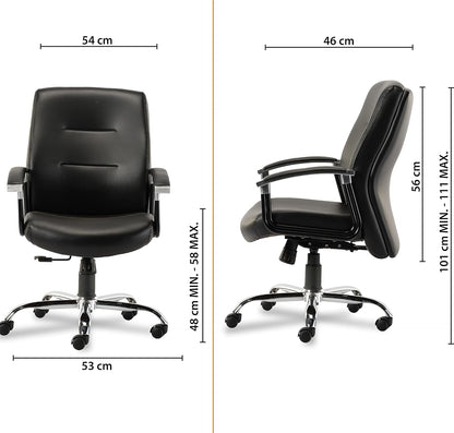 HOF® Z408 Ergonomic Professional Leatherette Mid Back Revolving Desk Chair