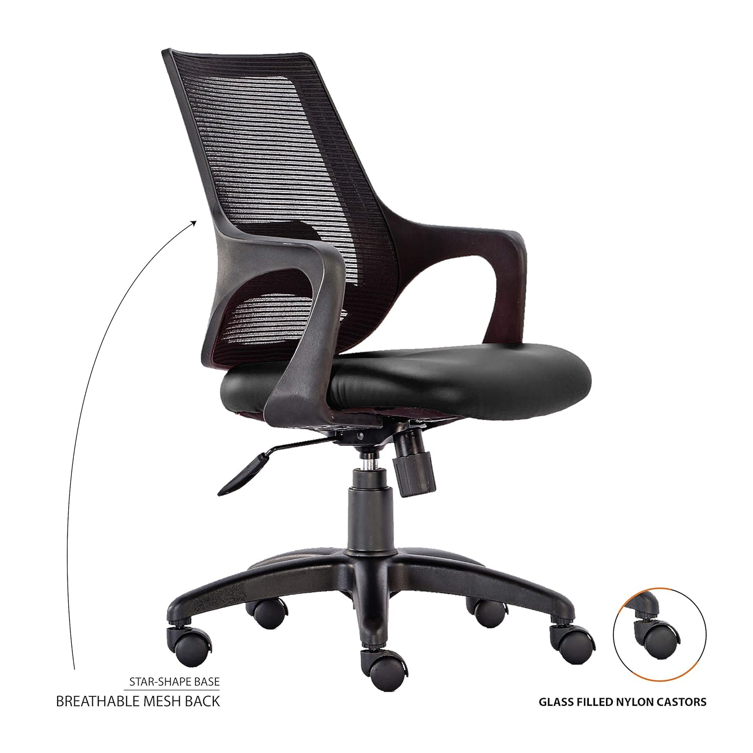 Buy HOF F504 Ergonomic Mid Back Office Desk Chair Online | HOF