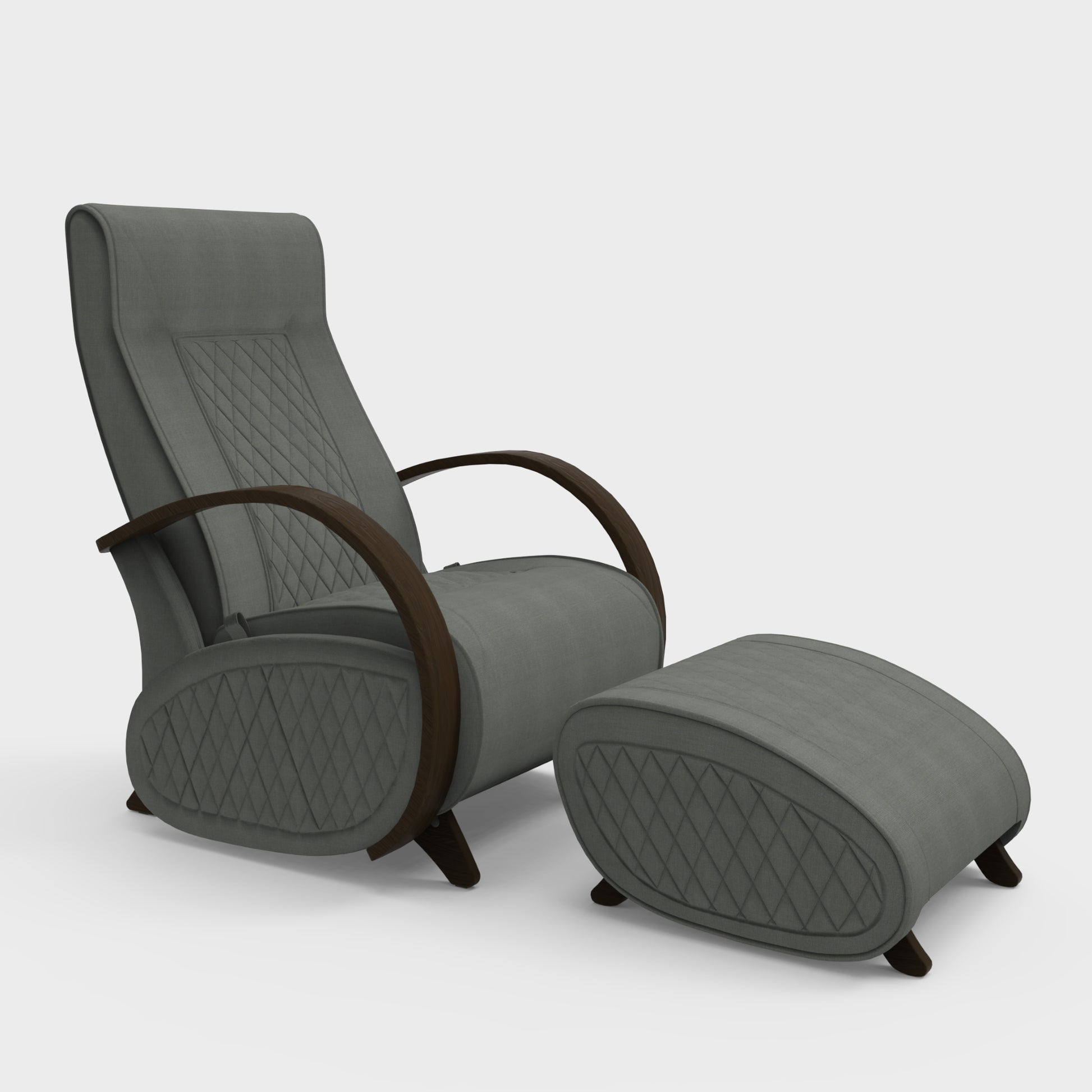 Glider G3+P3 Rocking Chair for Living Room | Rocking Chair with Ottoman