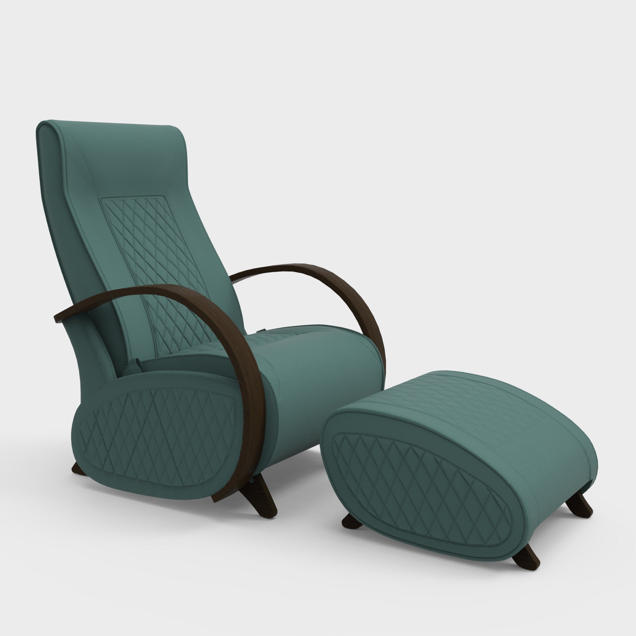 Glider G3+P3 Rocking Chair for Living Room | Rocking Chair with Ottoman