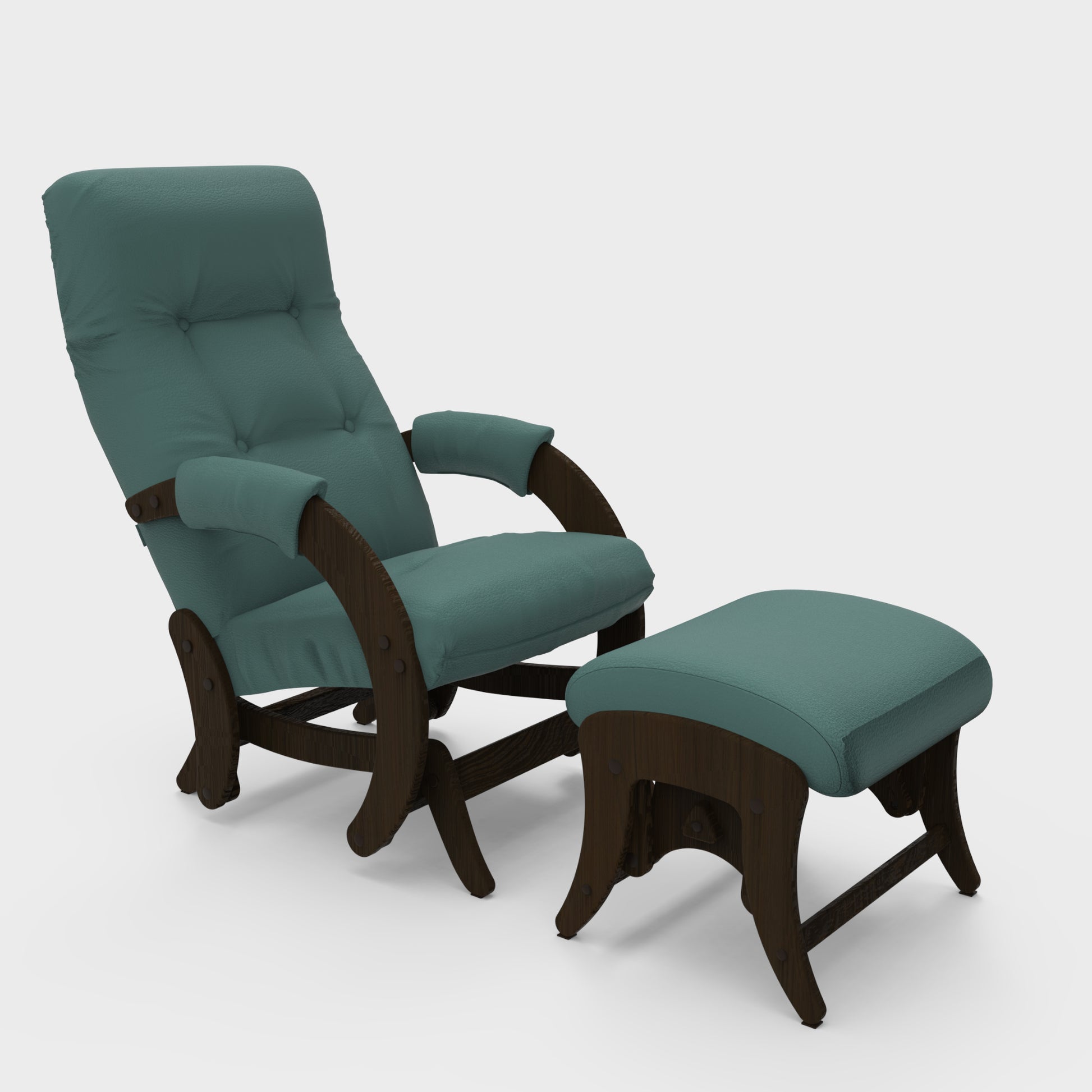 Glider M68+M68 P1 Rocking Chair for Living Room | Rocking Chair with Ottoman