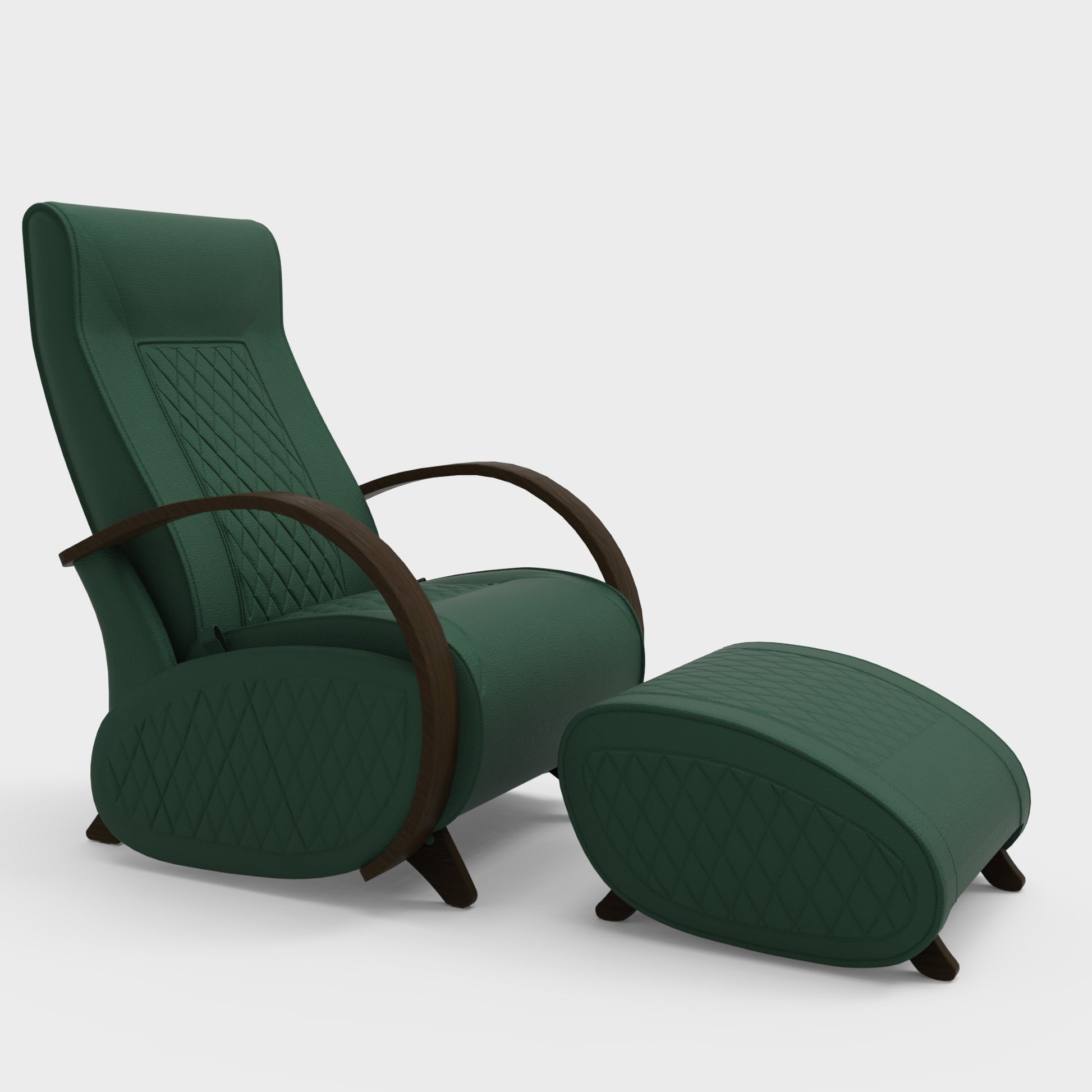 Glider G3+P3 Rocking Chair for Living Room | Rocking Chair with Ottoman