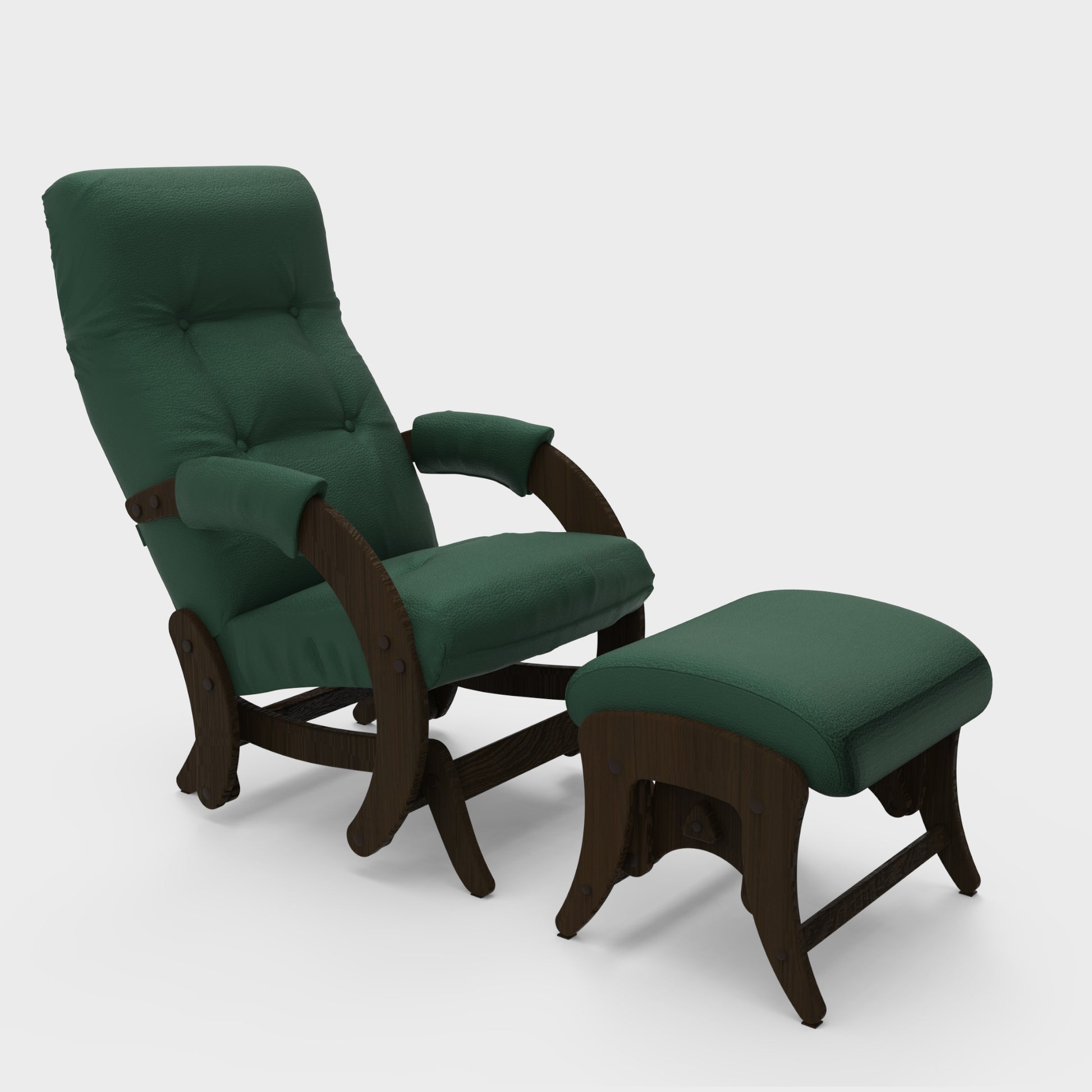 Glider M68+M68 P1 Rocking Chair for Living Room | Rocking Chair with Ottoman