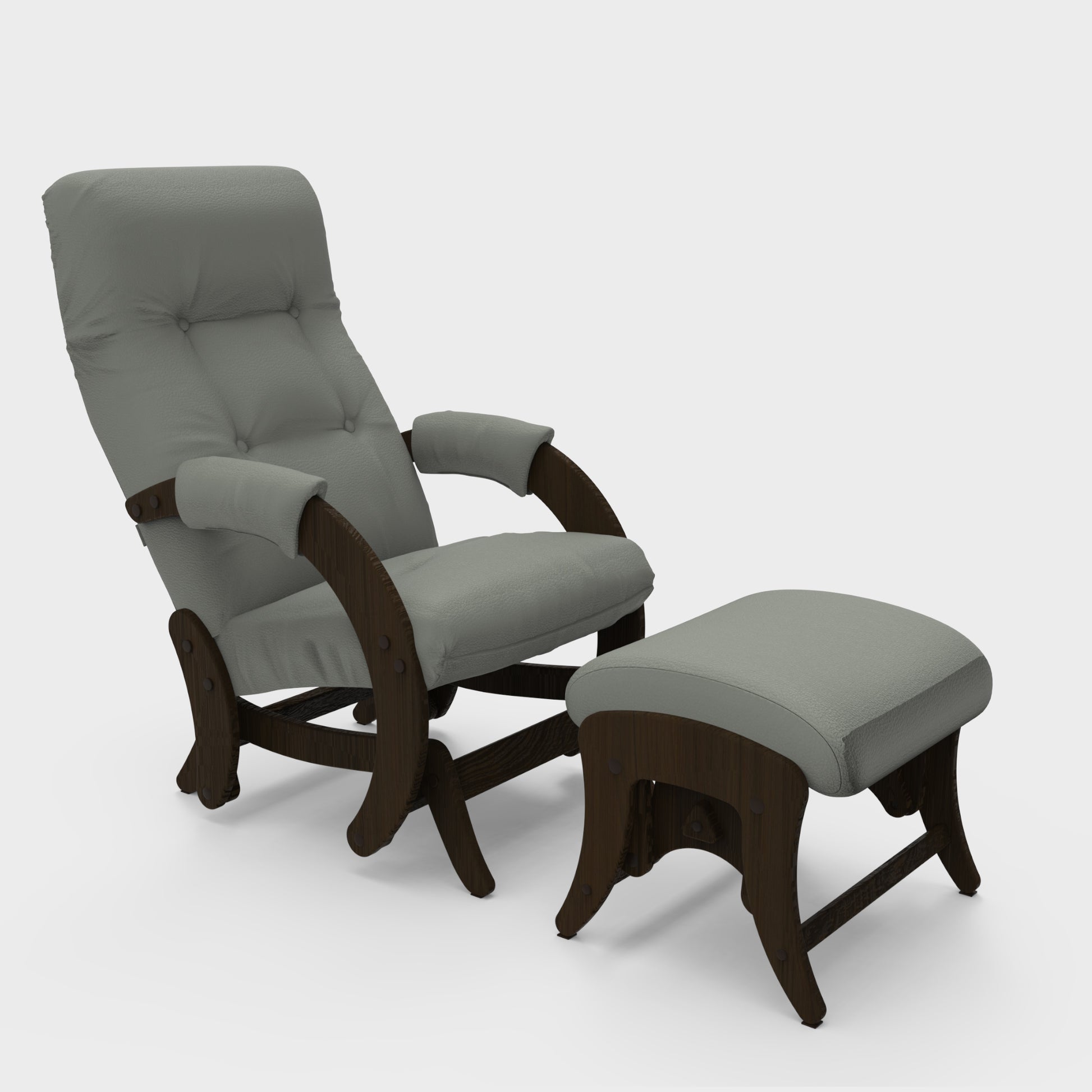 Glider M68+M68 P1 Rocking Chair for Living Room | Rocking Chair with Ottoman