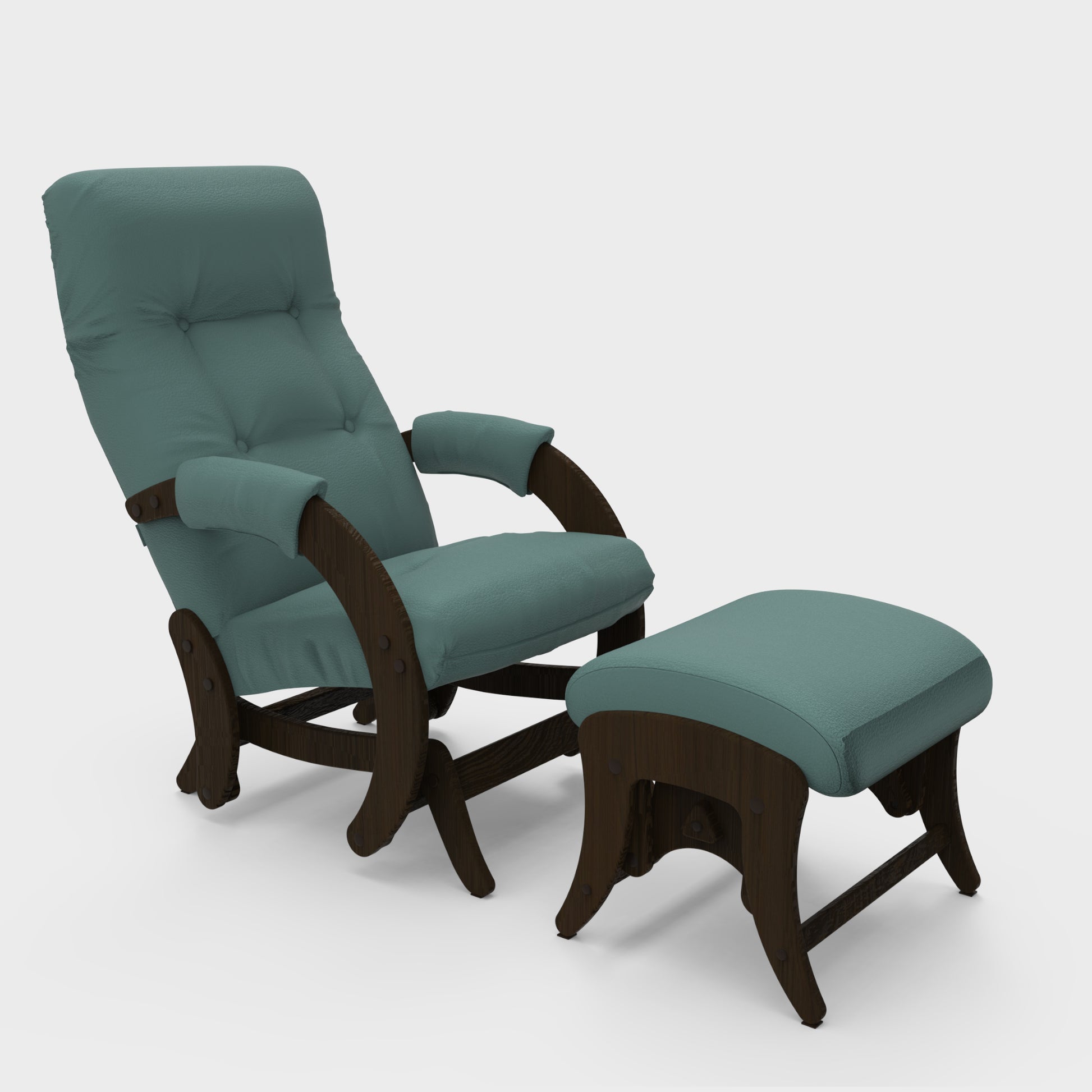 Glider M68+M68 P1 Rocking Chair for Living Room | Rocking Chair with Ottoman