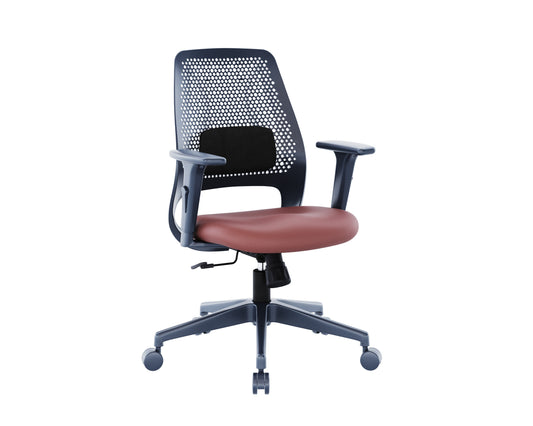 HOF FLEX 01 G Medium Back Ergonomic Office Chair with Mesh Back