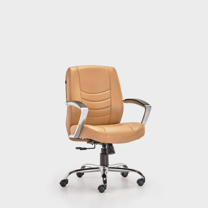 HOF® ELDO Elite Medium Back Office Chair with Synchro Mechanism and Leatherite Seat