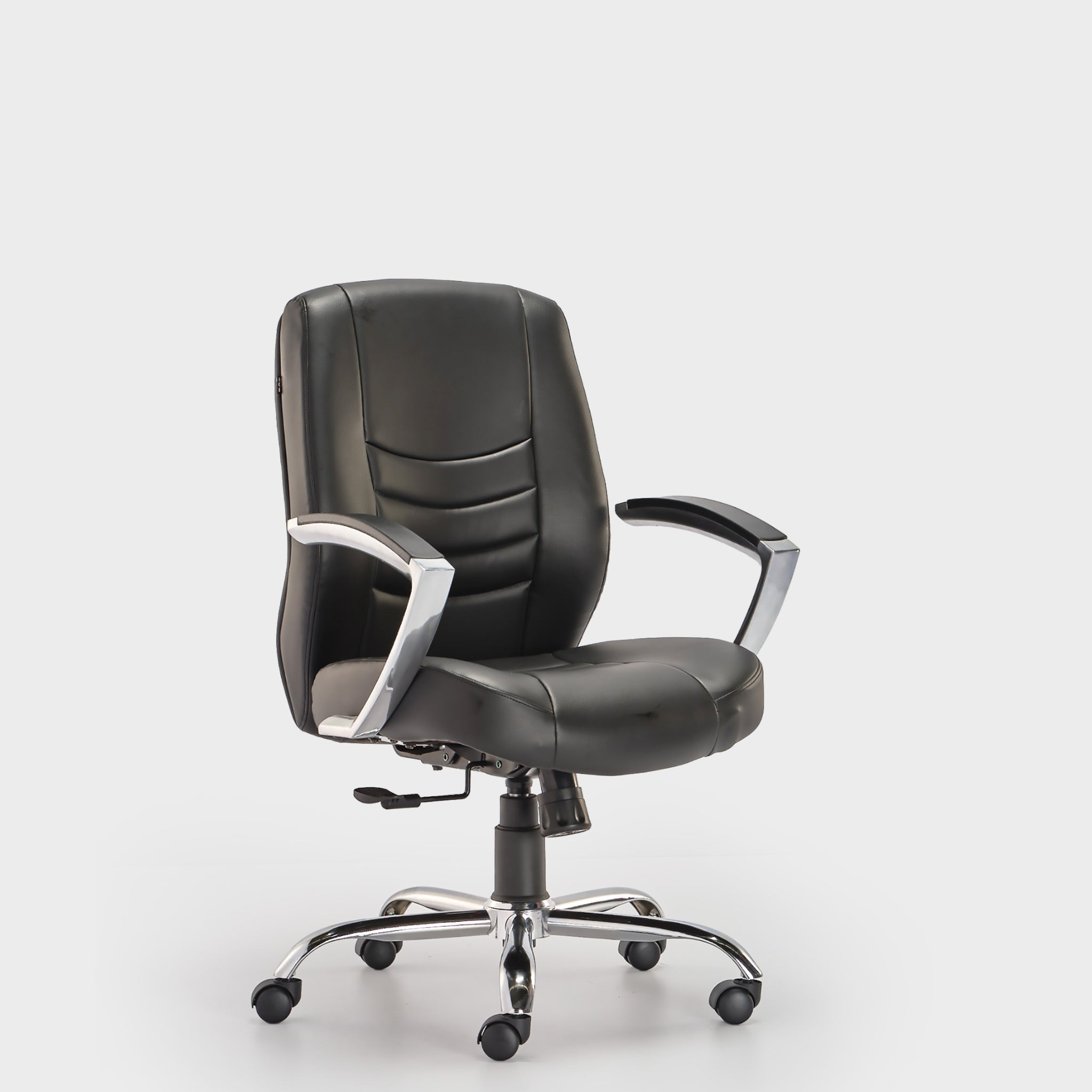 HOF® ELDO Elite Medium Back Office Chair with Synchro Mechanism and Leatherite Seat