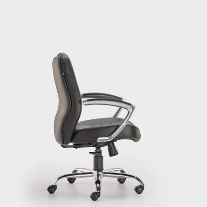 HOF® ELDO Elite Medium Back Office Chair with Synchro Mechanism and Leatherite Seat