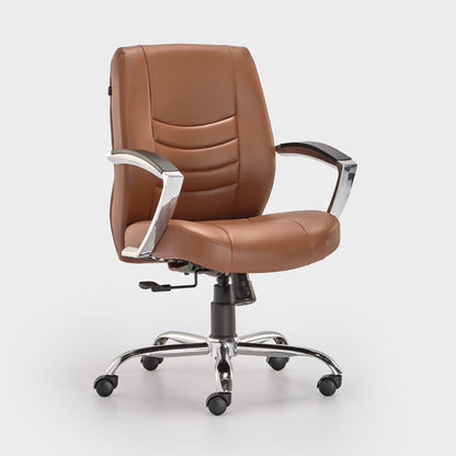 HOF® ELDO Elite Medium Back Office Chair with Synchro Mechanism and Leatherite Seat