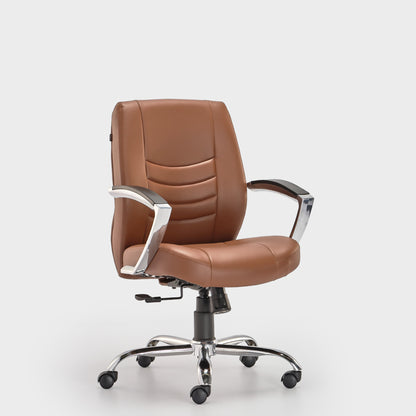 HOF® ELDO Elite Medium Back Office Chair with Synchro Mechanism and Leatherite Seat