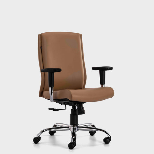 HOF® MARCO 1006 Medium Back Executive Chair with Comfortable Leatherite Backrest