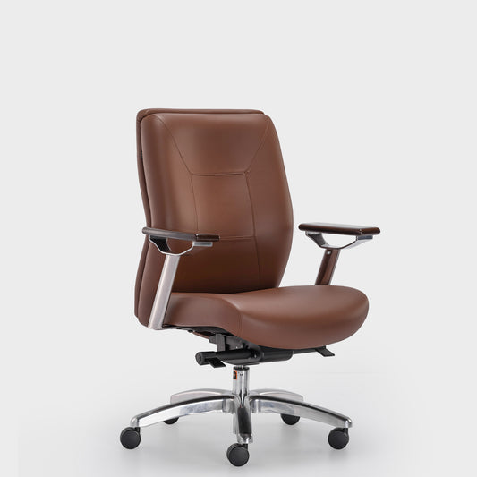 HOF® BOSS Medium Back Premium Executive Chair with Comfortable Leatherite Back