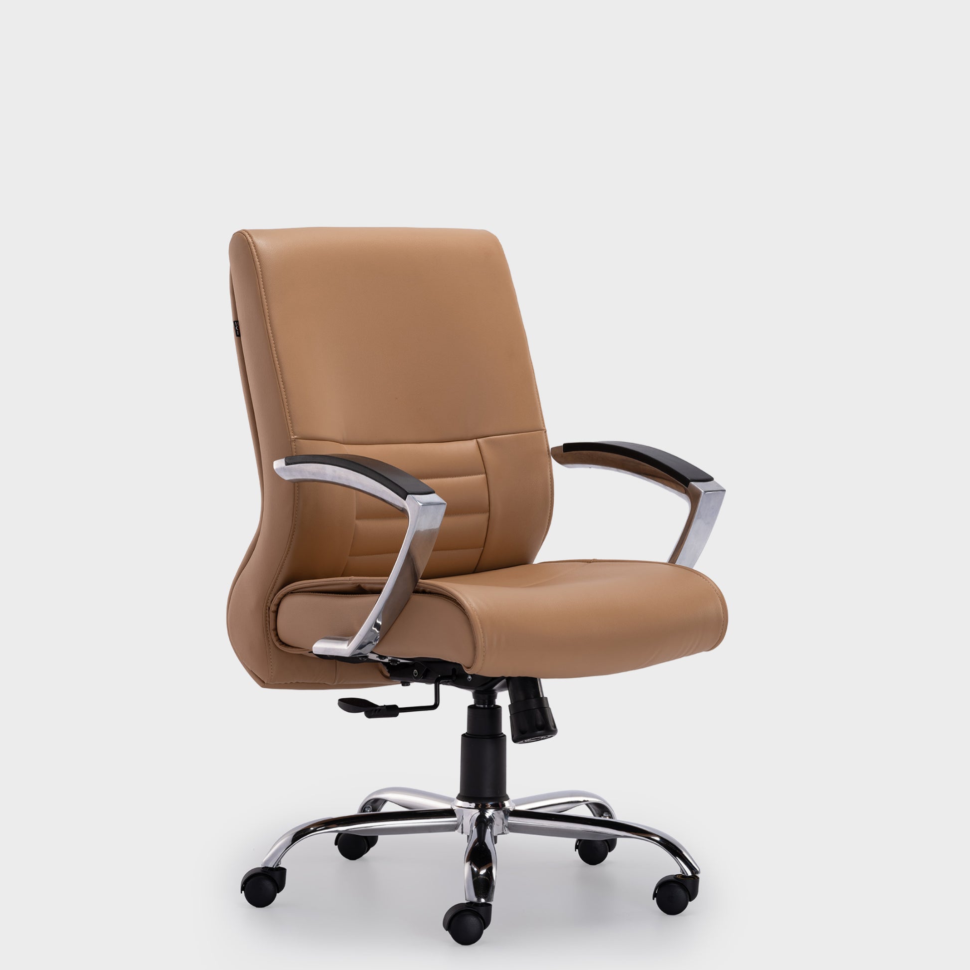 HOF Zeba Elite Medium-Back Executive Chair featuring built in Lumbar Support and Leatherette Upholstery