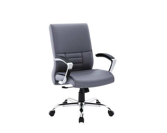 HOF Zeba Elite Medium-Back Executive Chair featuring built in Lumbar Support and Leatherette Upholstery