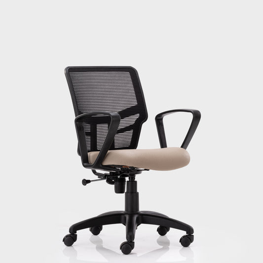 HOF® FALC Medium Back Ergonomic  Office Chair with Comfortable Mesh Back & Lumbar Support