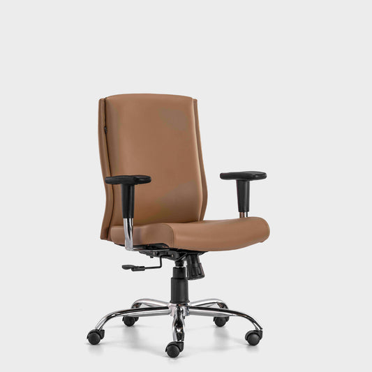 HOF® MARCO 1006 Medium Back Executive Chair with Comfortable Leatherite Backrest