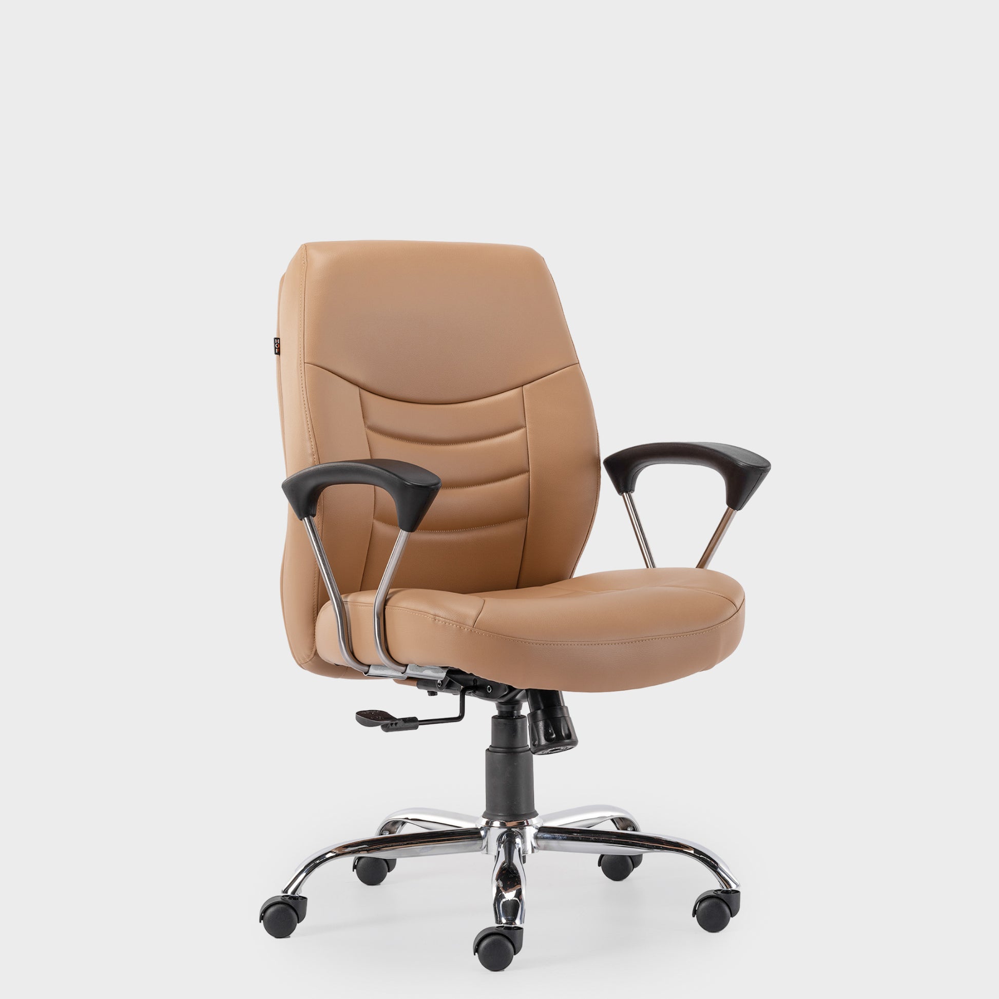HOF Z404 Ergonomic Leatherette Medium Back Revolving Home and Office Desk Chair