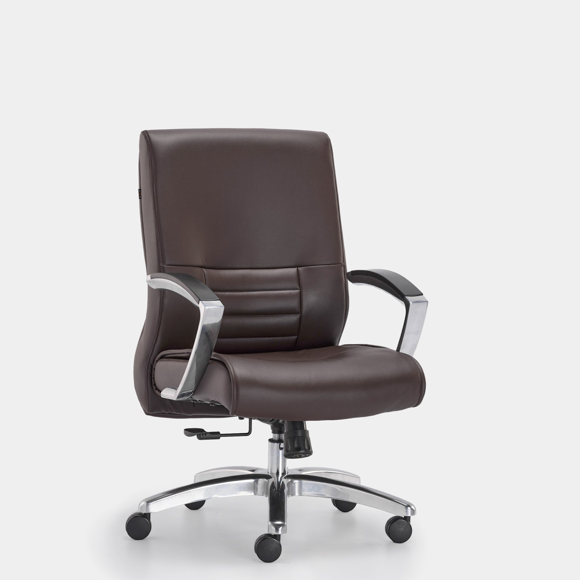 HOF Zeba Premium Medium Back Executive Chair with Leatherite Backrest