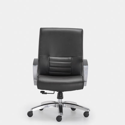 HOF® Zeba Premium Medium Back Executive Chair with Leatherite Backrest