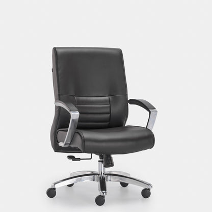 HOF® Zeba Premium Medium Back Executive Chair with Leatherite Backrest