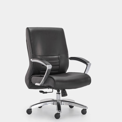 HOF® Zeba Premium Medium Back Executive Chair with Leatherite Backrest