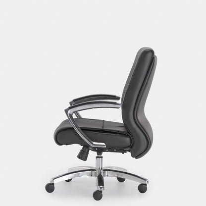 HOF® Zeba Premium Medium Back Executive Chair with Leatherite Backrest