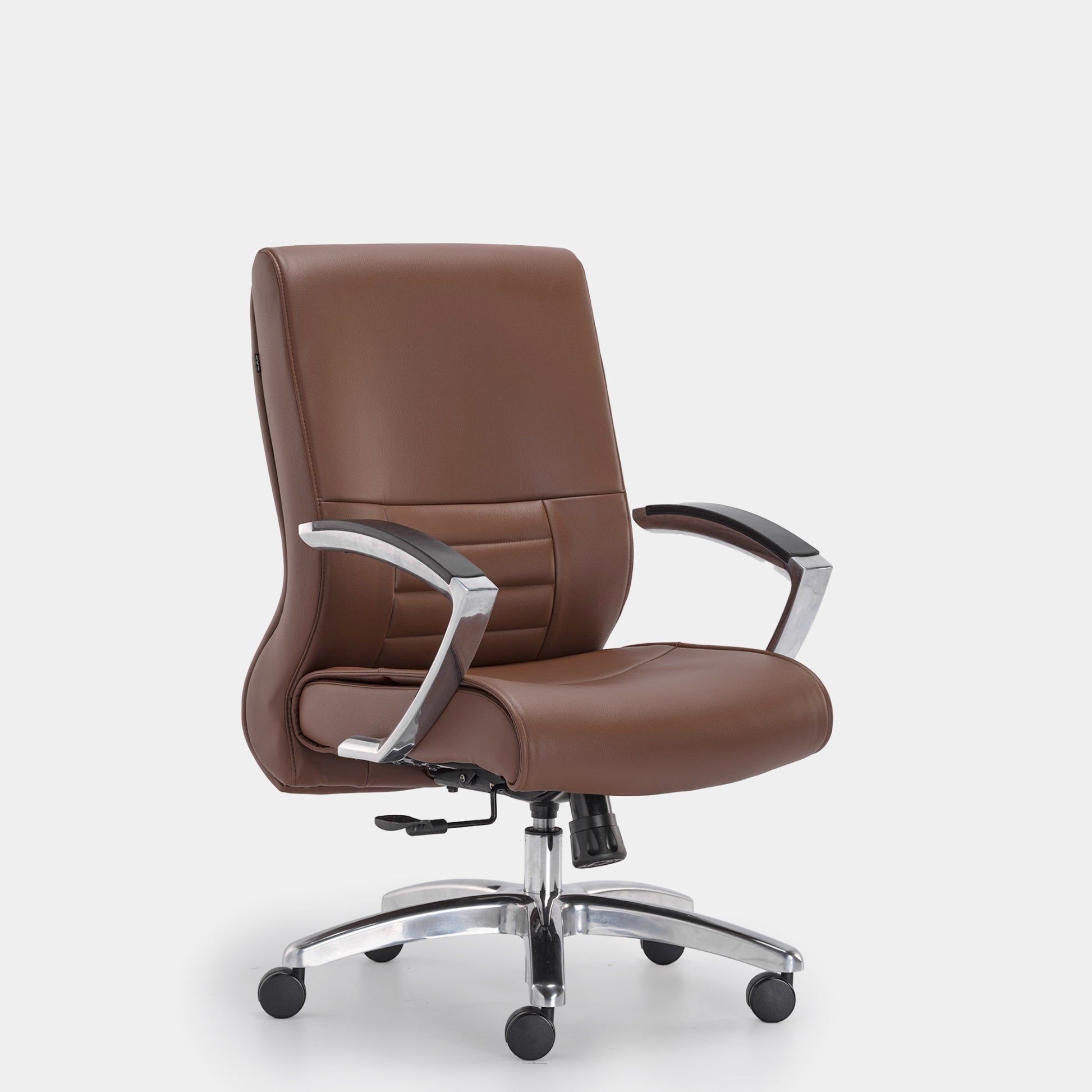 HOF Zeba Premium Medium Back Executive Chair with Leatherite Backrest