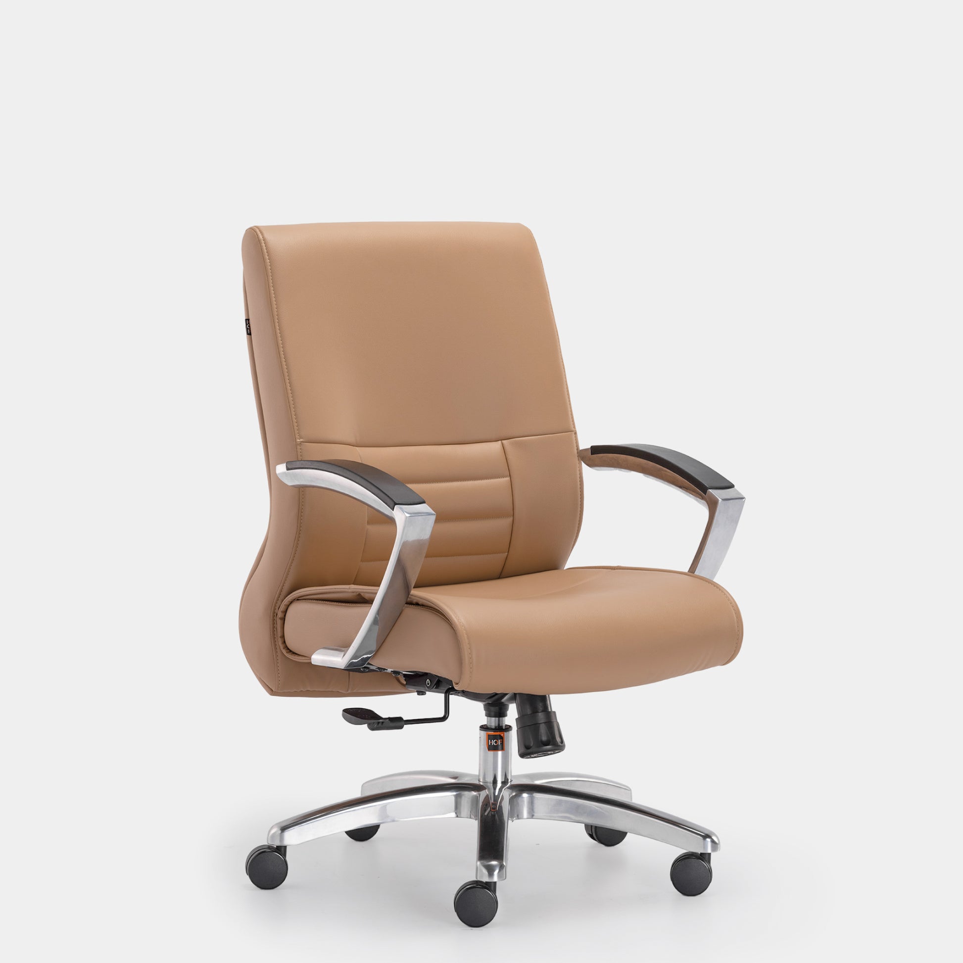 HOF Zeba Premium Medium Back Executive Chair with Leatherite Backrest