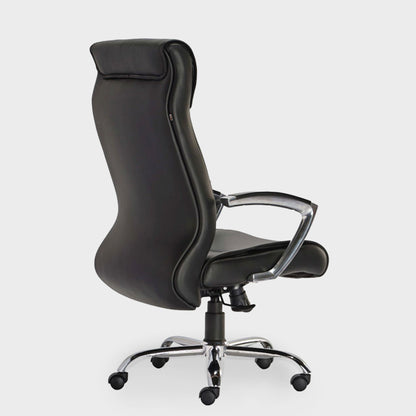 HOF® Zeba Elite High-Back Executive Chair featuring built in Lumbar Support and Leatherette Upholstery.