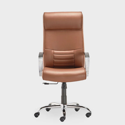 HOF® Zeba Elite High-Back Executive Chair featuring built in Lumbar Support and Leatherette Upholstery.